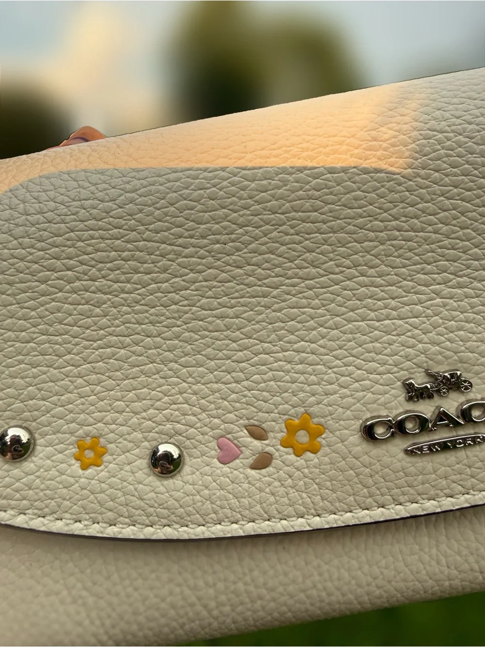 Coach pebbled leather